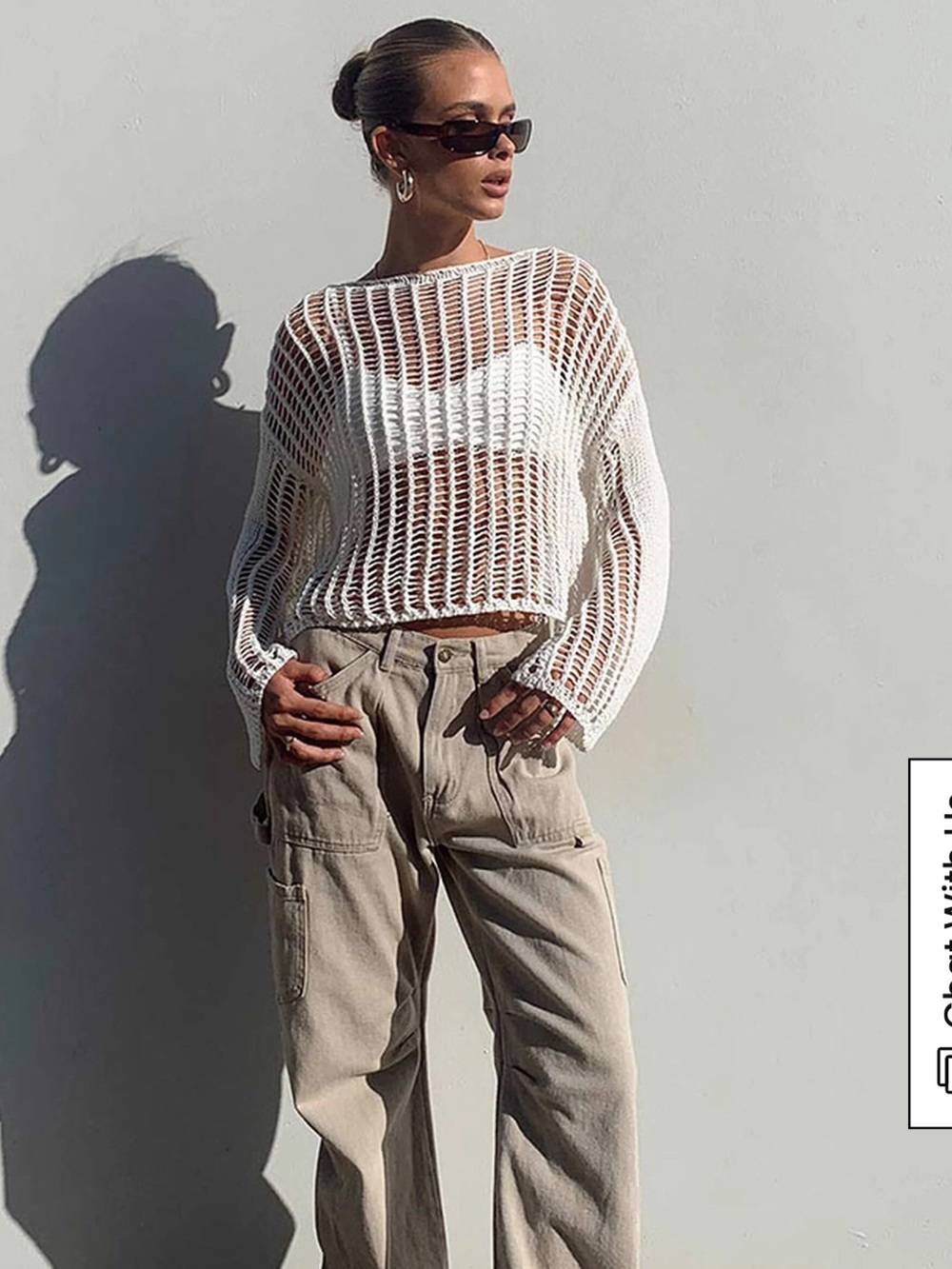 Princess Polly Kennedy Sweater White